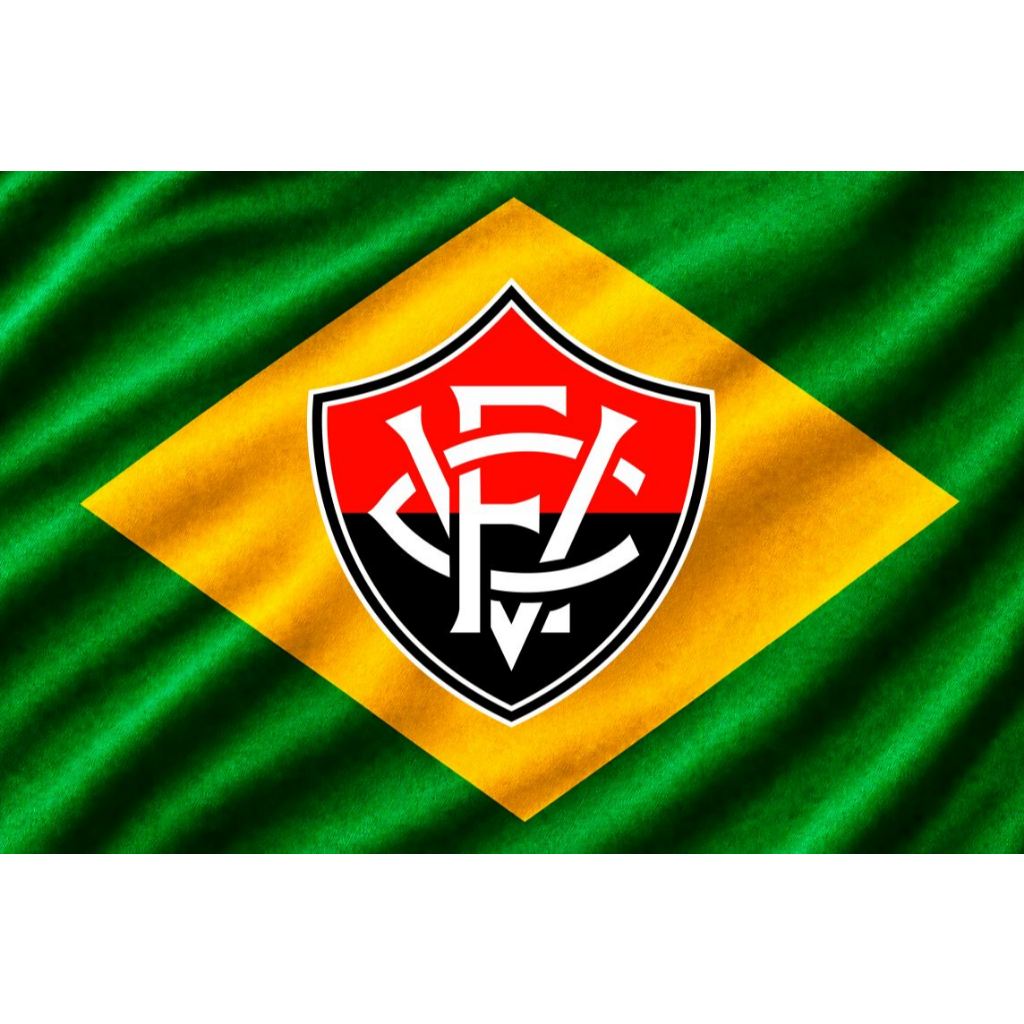 Bandeira do Vitoria e Brasil Para Copa do Mundo Bandeira Grande em Tecido Premium