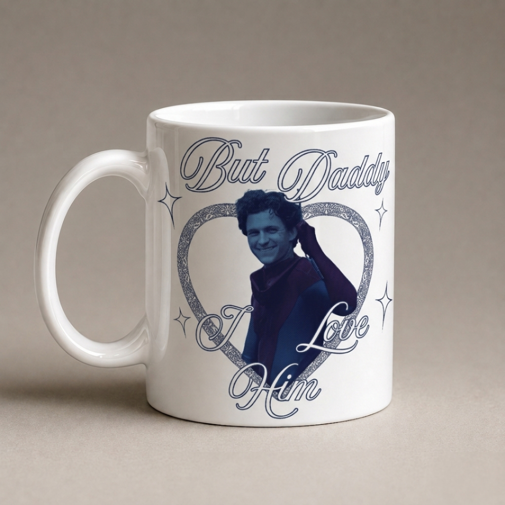 Caneca Tom Holland I Love Him Spiderman Homem Aranha Personalizada