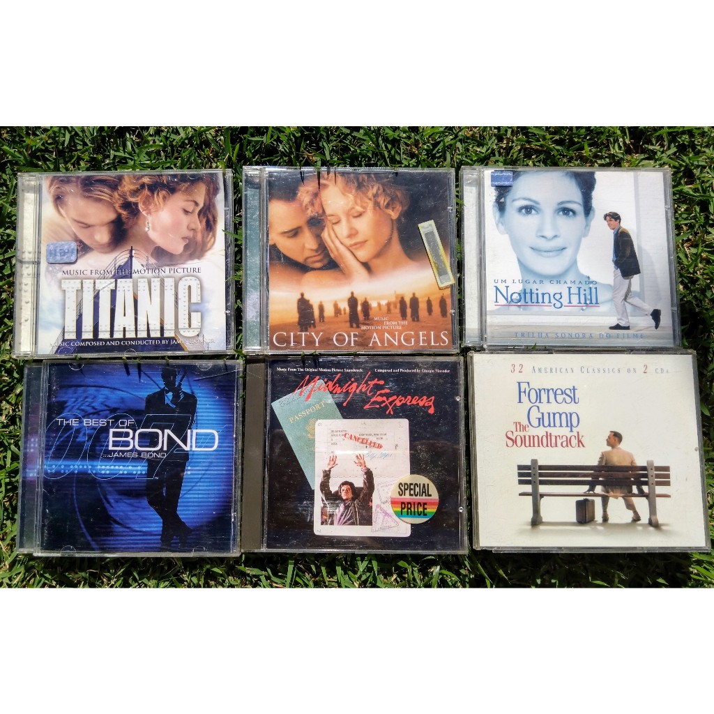 CD's Trilha Sonora - Titanic, Cidade dos anjos, Notting Hill, etc.