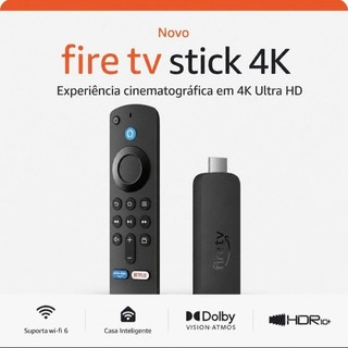 Amazon Fire TV Stick 4K Original Alexa Wi-Fi 6 Streaming Ultra HD 4K Smart TV Novo Netflix Prime Video Disney+ YouTube
