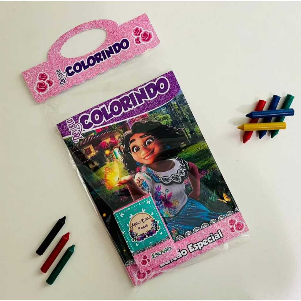 Lembrancinha Infantil, Mini Kit Colorir, Kit Pintura, Kit Colorir Personalizado, Lembrança Aniversário, Festa Infantil,