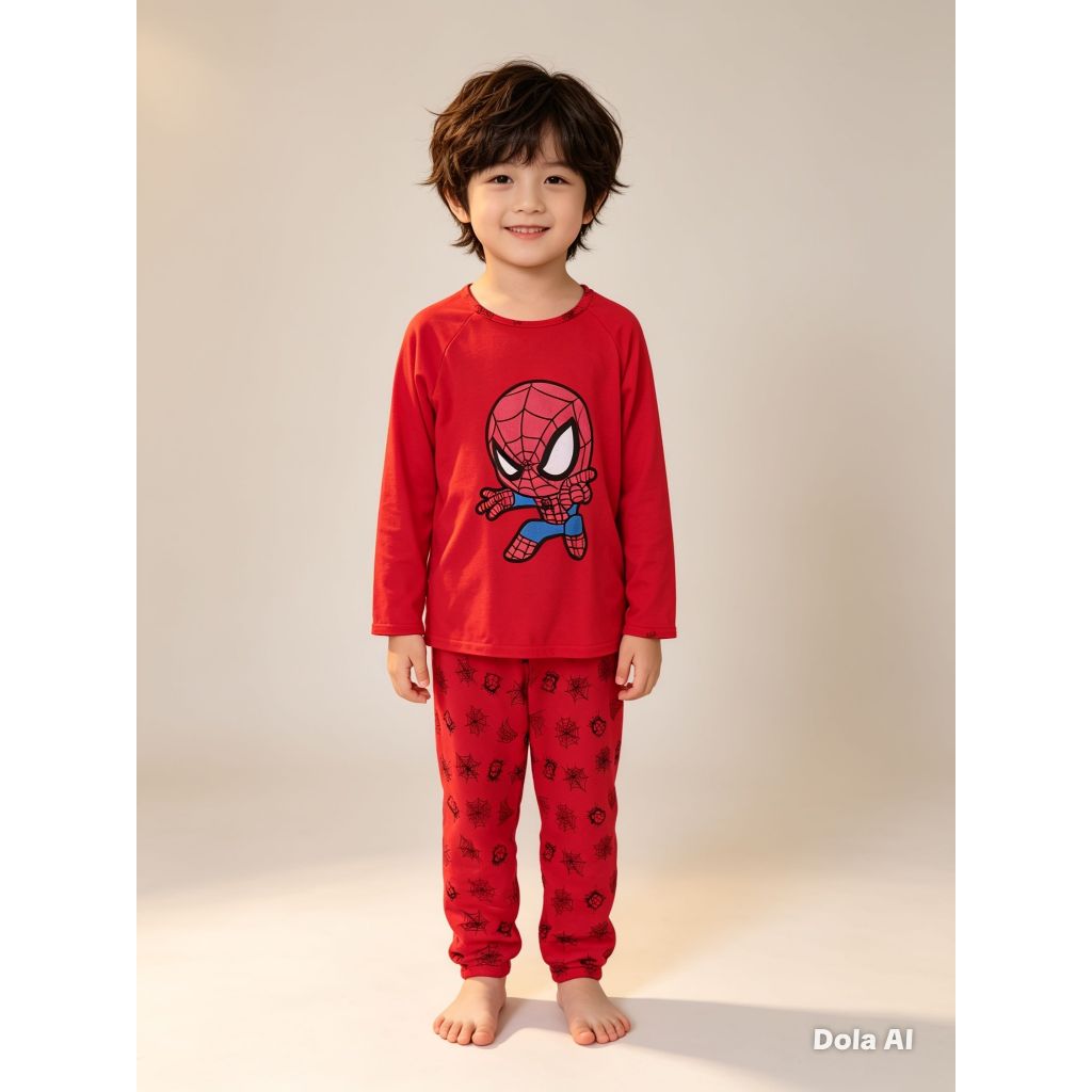 Pijama Infantil Manga Longa Personagem Inverno Quentinho Confortável