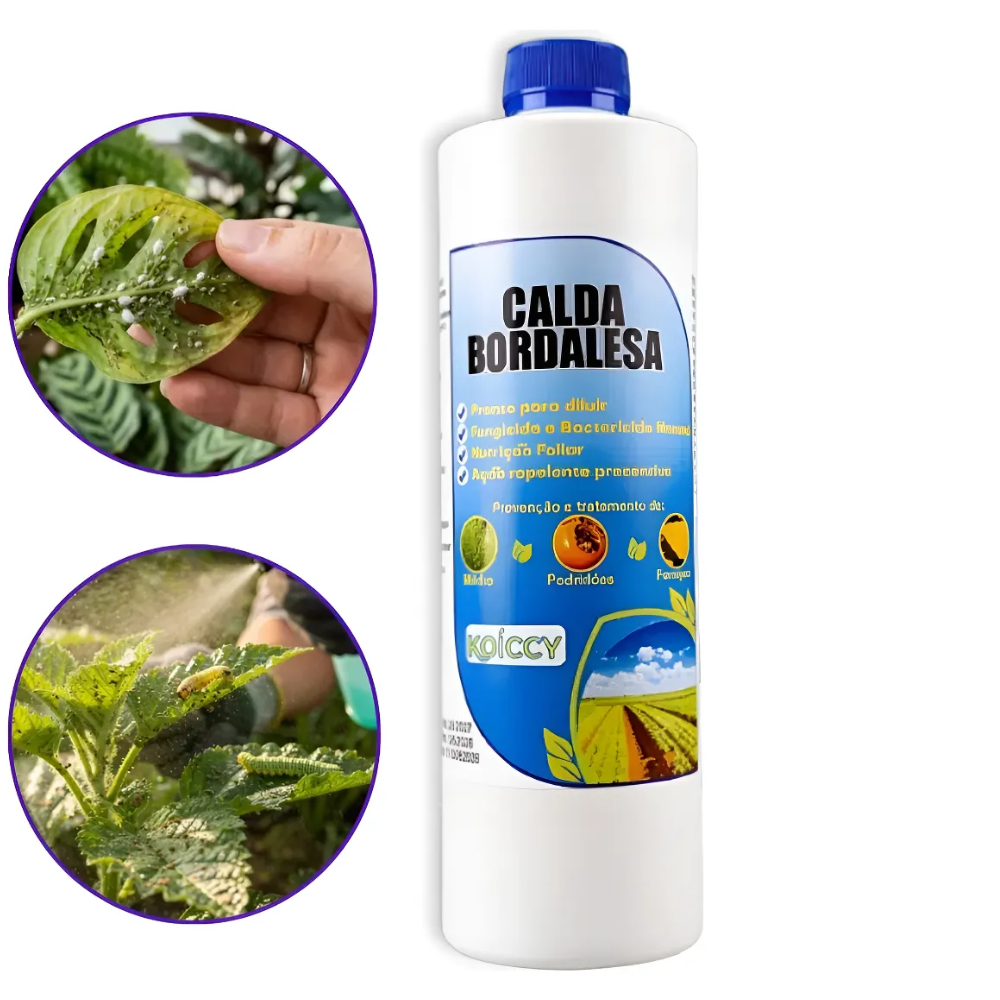 Calda Bordalesa Fungicida e Bactericida Fertilizante 500Ml