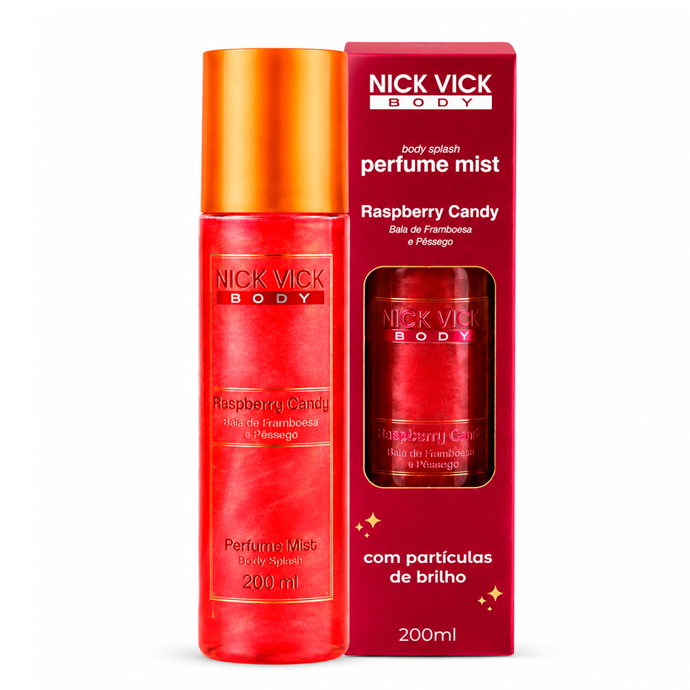 Body Splash NICK VICK BODY Perfume Mist Raspberry Candy 200ml