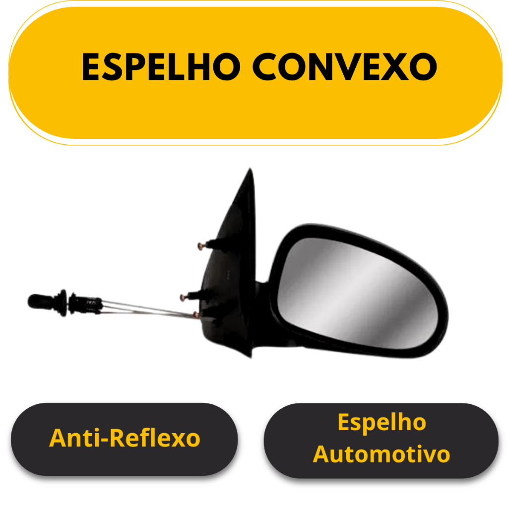 Par Retrovisor Gol G2 Parati BOLA 1995 1996 1997 1998 1999 2000 2001 2002 duas 2 portas com Controle · foto 2
