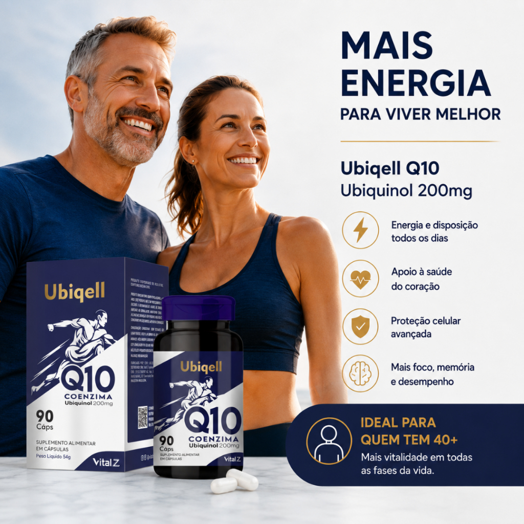 Coenzima Q10 Ubiquinol 200mg Forma Ativa | 90 Cápsulas | Alta Absorção Vital Z