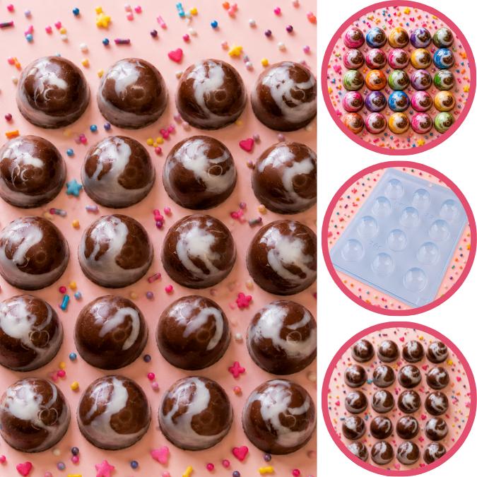1~10 FORMA SIMPLES CEREJÃO CÓD.:12 - (A6) EM ACETATO BWB PARA BOMBOM, DOCES DE CHOCOLATE E CONFEITARIA PÁSCOA. (CHOCO)