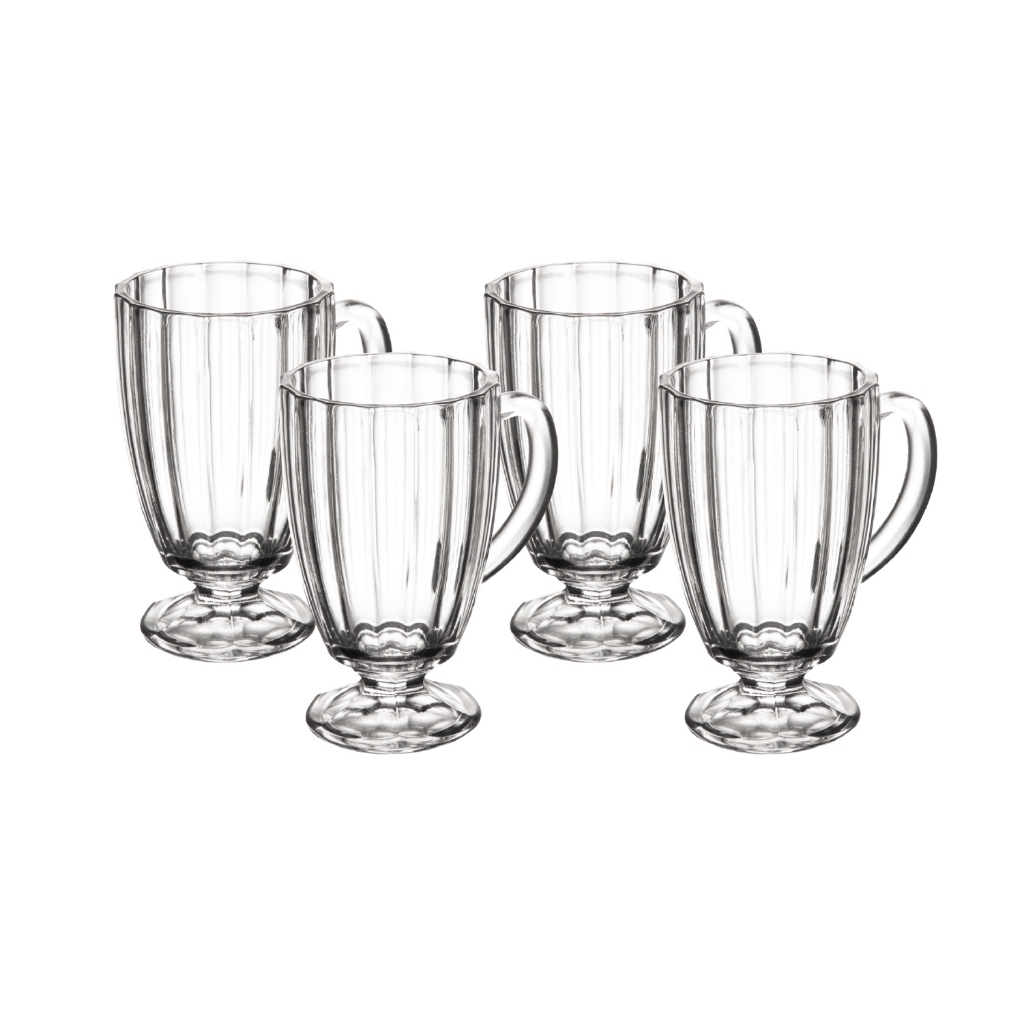 Kit 4 Taças para Cappuccino Wolff Classic de Vidro 160ml