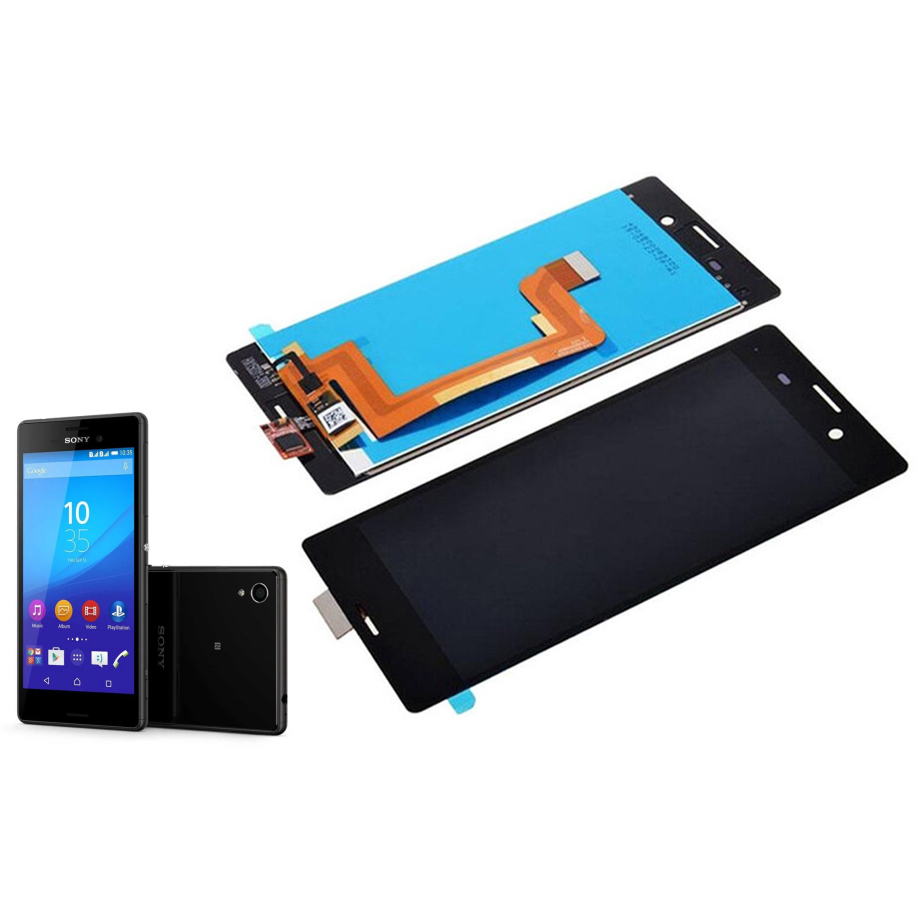 Peça Display compatível com Xperia M4 Aqua e2303 / e2333 / e2353 Tela Frontal Sony sem Aro Preto