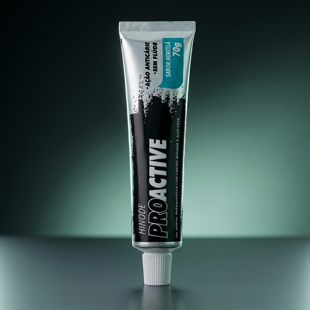 Gel Dental com Carvão Ativado e Aloe Vera Hinode 70g · foto 2