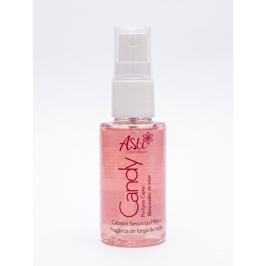 Perfume Capilar Candy Asti Cosméticos Fragrância Delicada Brilho e Perfume para os Cabelos