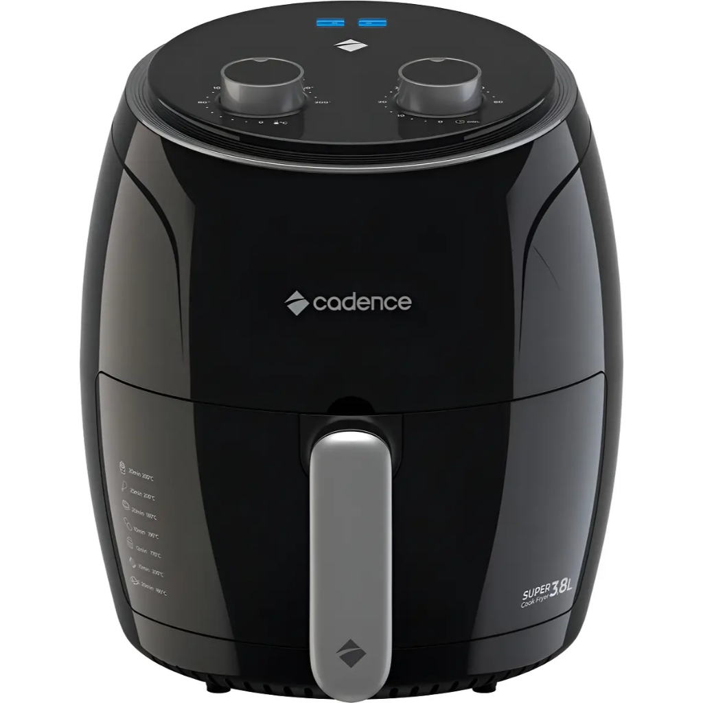 Air Fryer Fritadeira Sem Óleo 3,8l Cadence Super Cook 127v Preto 127v