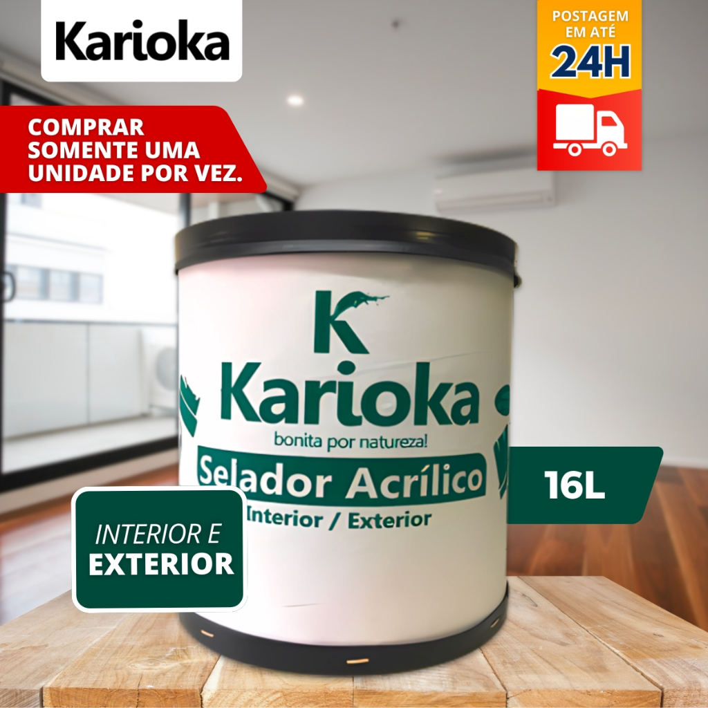 Selador Acrilico (interno e externo) 16L - Karioka p/ parede