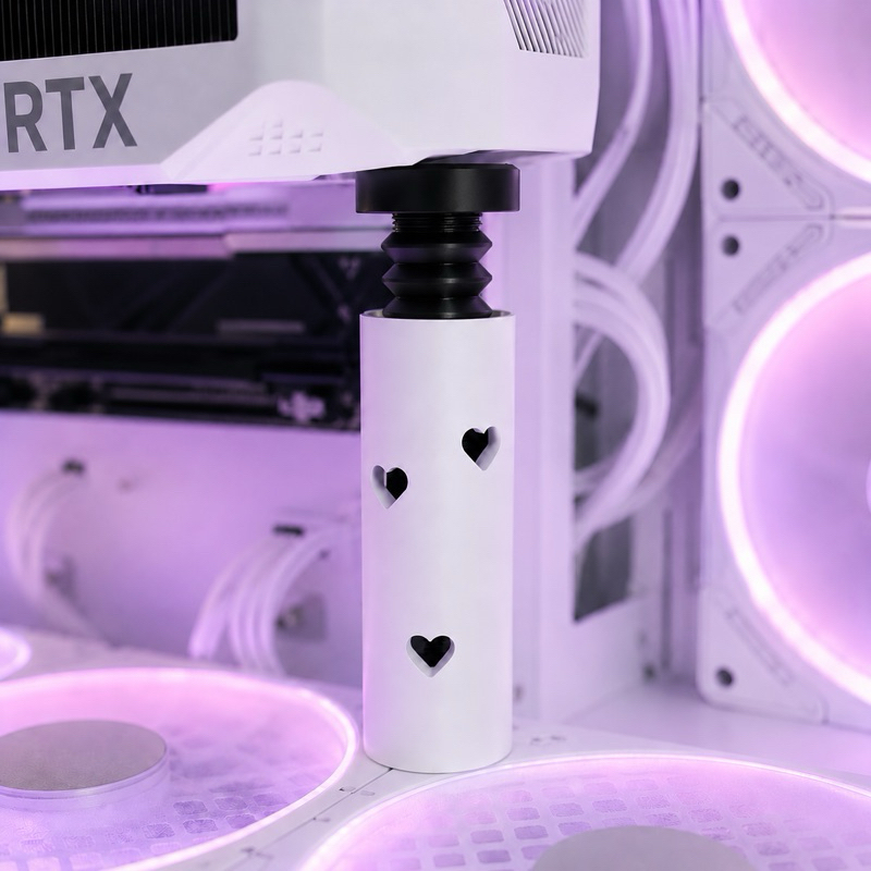Suporte para GPU Placa de Vídeo Ajustável Anti Sag Fofo Kawaii Coração Gamer Impressão 3D