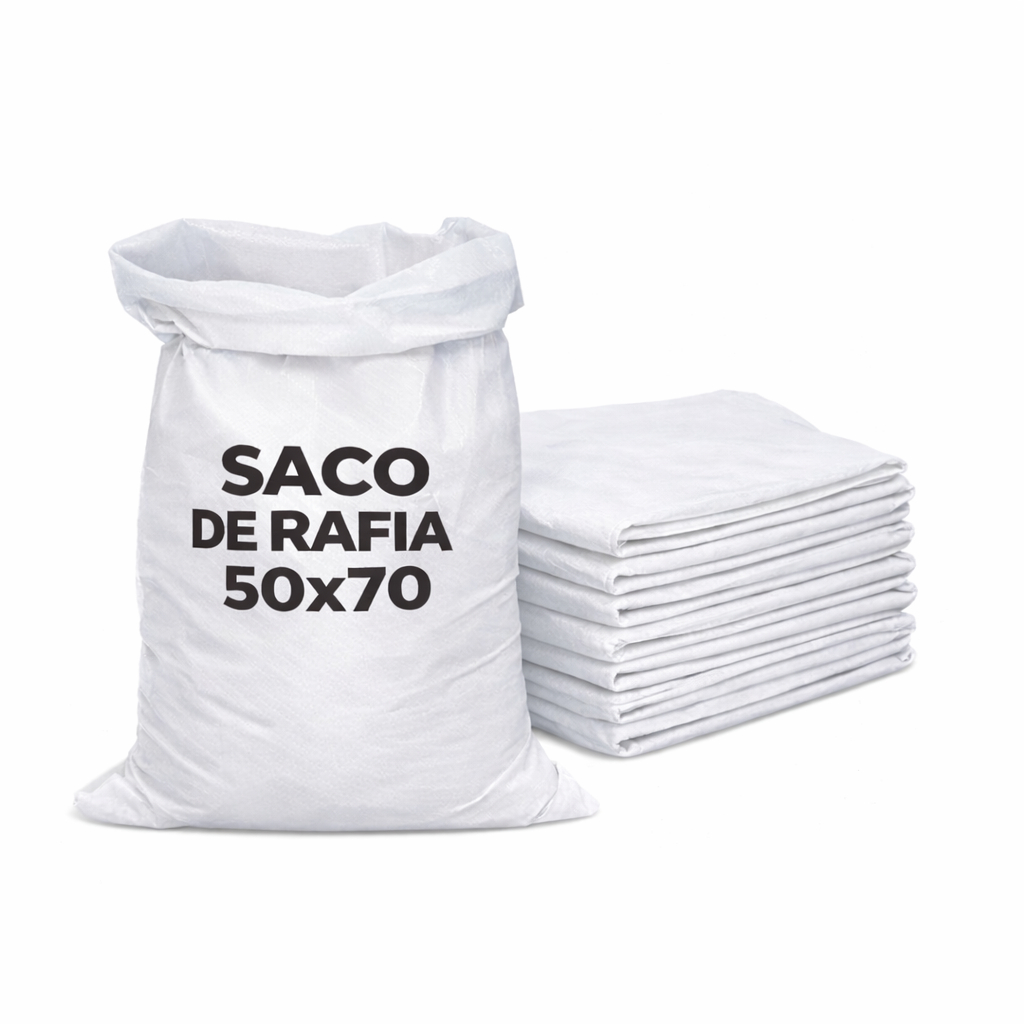 Saco de Rafia Construção Entulho Grãos Novo Limpo 50x70 50 Unidades