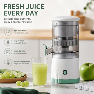 Espremedor Elétrico Laranja Limão Frutas Fazer Sucos Recarregável usb