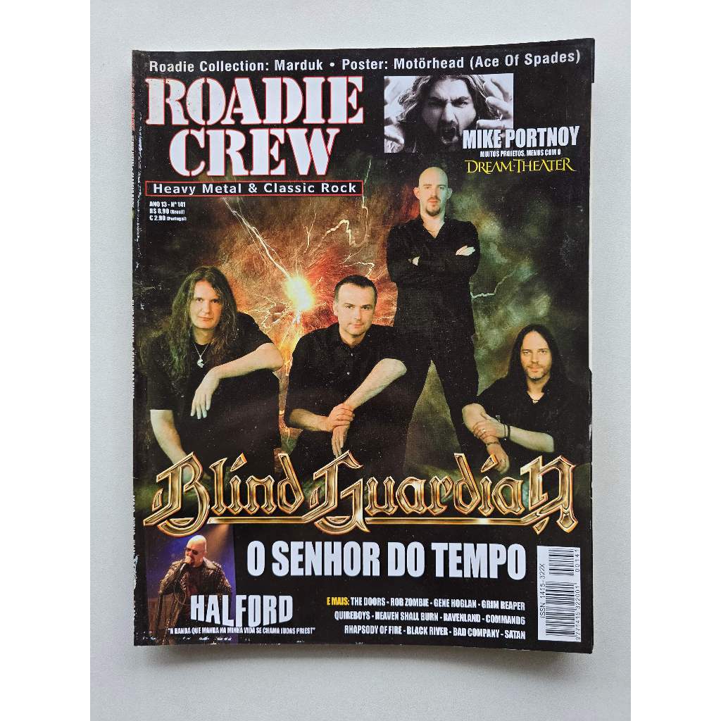 Revista Roadie Crew Nº 141 - 2010 - Blind Guardian / Pôster Motorhead