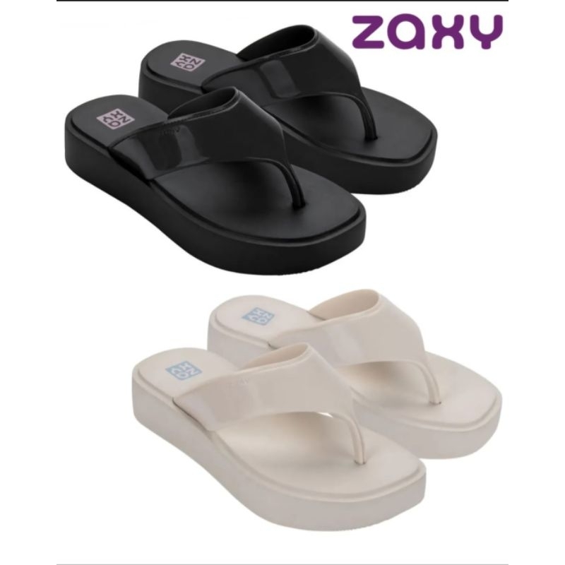 Chinelo Plataforma Zaxy Trend Zoom Sandalia Feminina Plataforma Zaxy Ortopédica macio confortavel para caminhada nude pr