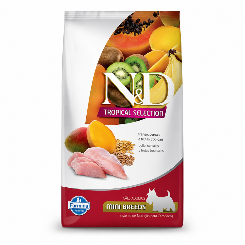 Ração N&D Tropical Selection Frango Adult Mini Raças Pequenas 12kg - Envio Imediato
