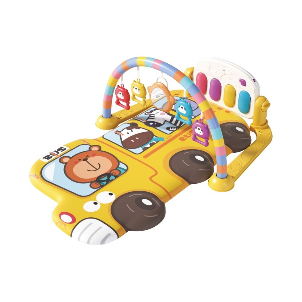 Tapete De Atividades Bebê 3D Piano Musical Arco 5 Brinquedos Removível Maxi Baby · foto 2