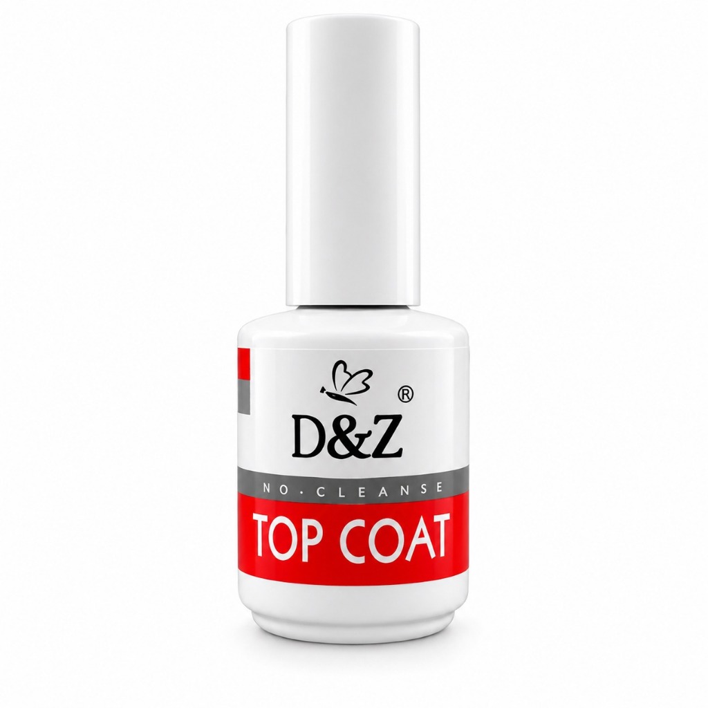 Top Coat D&Z No-Cleanse - Selante Brilho Unhas Gel
