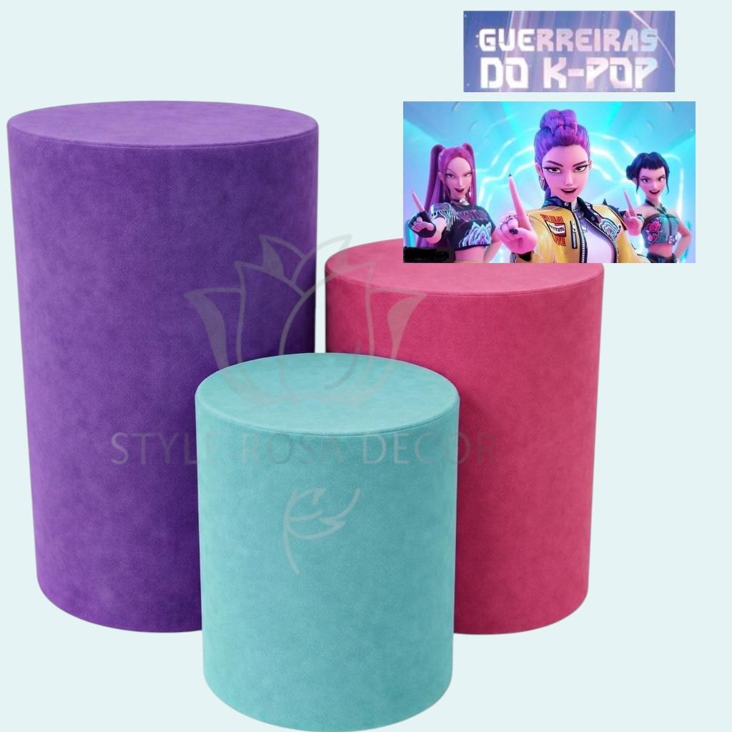 Trio de Capas para Cilindro Guerreiras do K-Pop