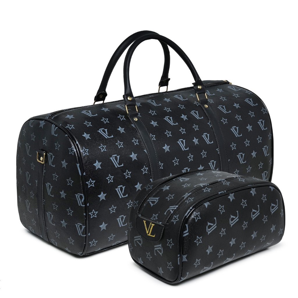 KIT mala + necessaire grande viagem de zíper e alça aero 10 kilos bagagem