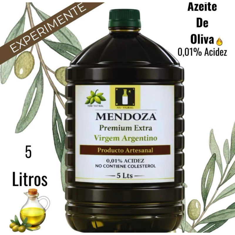 Azeite Mendonza Argentino Extra Virgem 5 litros