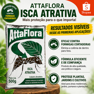 Isca Granulado Eficaz pra Controle d Formigas Cortadeira  Fácil Aplicação em Jardim Horta Quintal