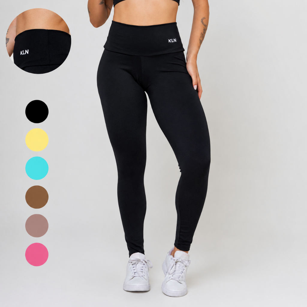 Calça Legging ZeroTransparência Feminina Poliamida Crossfit Musculação Conforto KLN