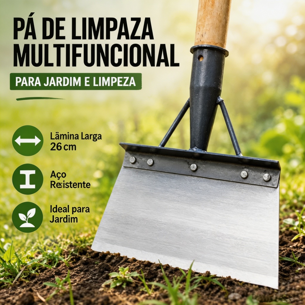 Pá Multifuncional para Limpeza E Manutenção de Fazendas e Áreas de Jardim
