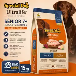 Ração Special Dog Ultralife Raças Médias e Grandes SÊNIOR 15KG