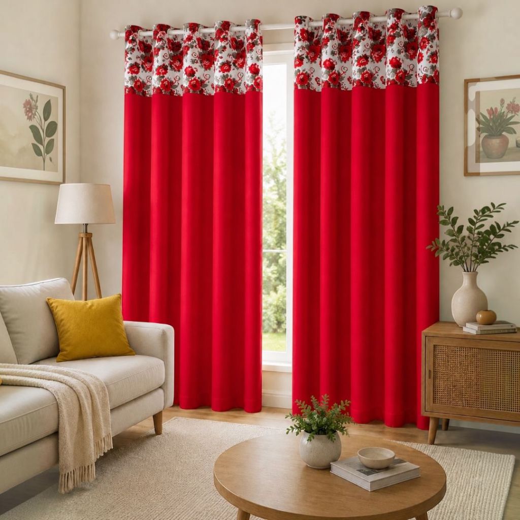 CORTINA ESTAMPADA BANDO 3,00X2,20 SALA / QUARTO BELINHA Cortina para Sala Quarto Decoração GIRASSOL