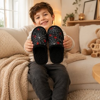 Pantufa Infantil de Inverno Masculina Estampada  Quentinha - Chinelo de inverno