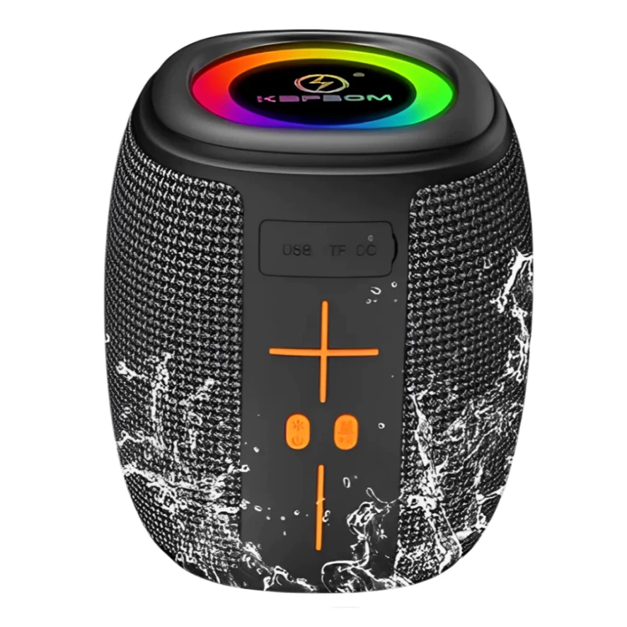 Caixa de som portátil Bluetooth 50W TWS LED/USB/SD/FM com graves potentes