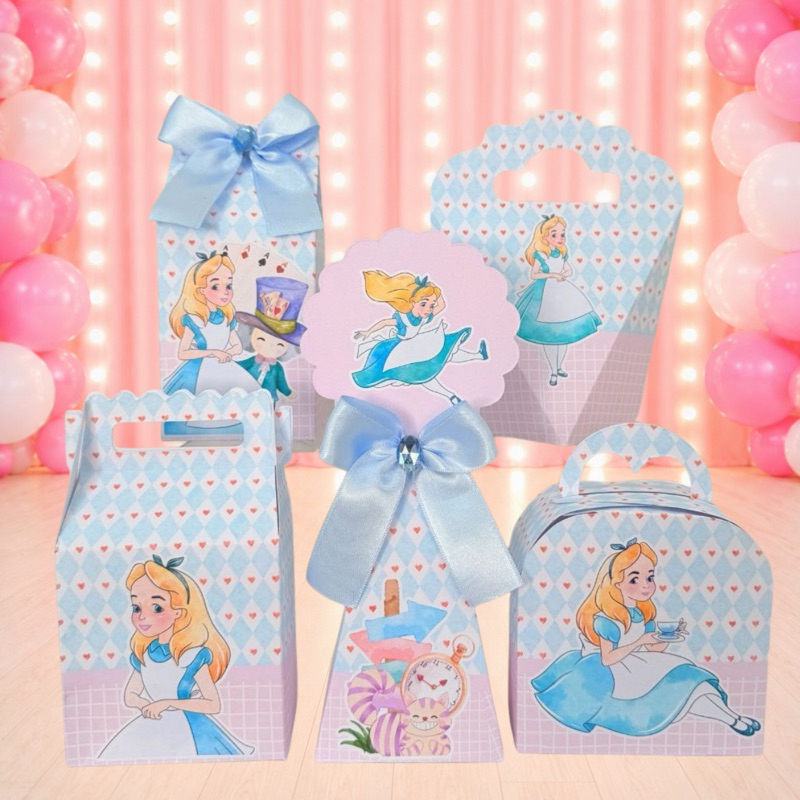 Kit Festa Alice no País das Maravilhas Caixinhas para festa infantis lembrancinhas de aniversario mimos decoração person