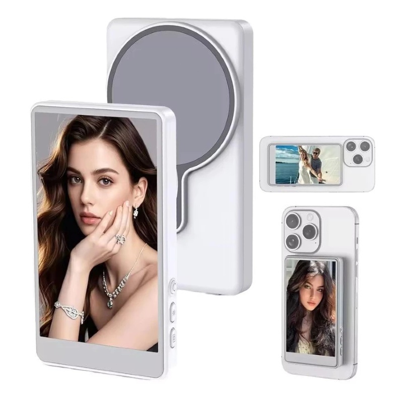 Tela Magnética Monitor Para Celular Sem Fio Smartphone Selfie Vlog Gravação,Compatível IOS Android