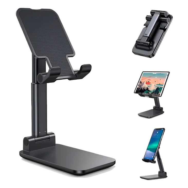 Suporte de Celular Mesa Dobrável Ajustável Portátil Base Antiderrapante Universal