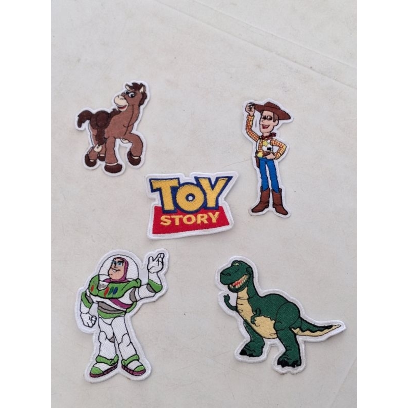Patches bordados termocolante toy story 5 Patches bordado