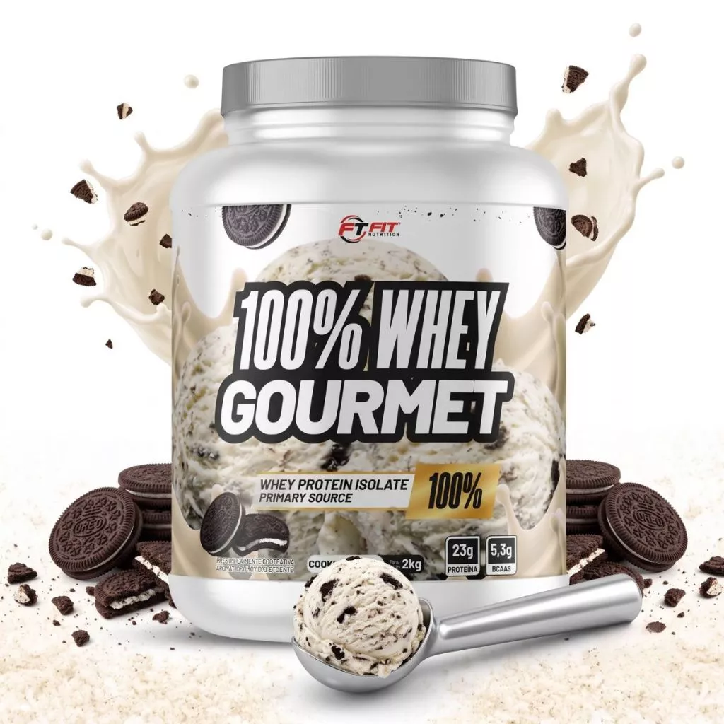 Whey Protein Gourmet 100% Concentrado e Isolado 900g Pote