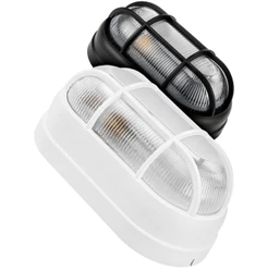 Kit 5/10 Luminária Arandela Tartaruga Externa Com Grade OPL E27 P/ Garagem Jardim Corredor Fachada