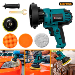 Polidor Politriz Lixadeira 850W Eletrica Profissional Compacta 125mm com Acessórios