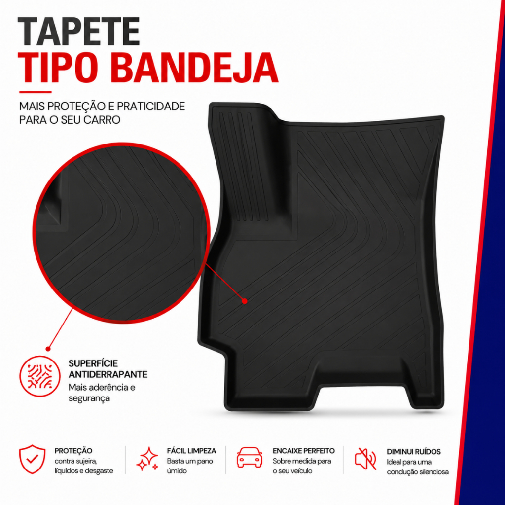 Tapete Bandeja Tpe Chery Tiggo 5x Pro Sport 5 Peças 2023 Em Diante — imagem 2 de 2