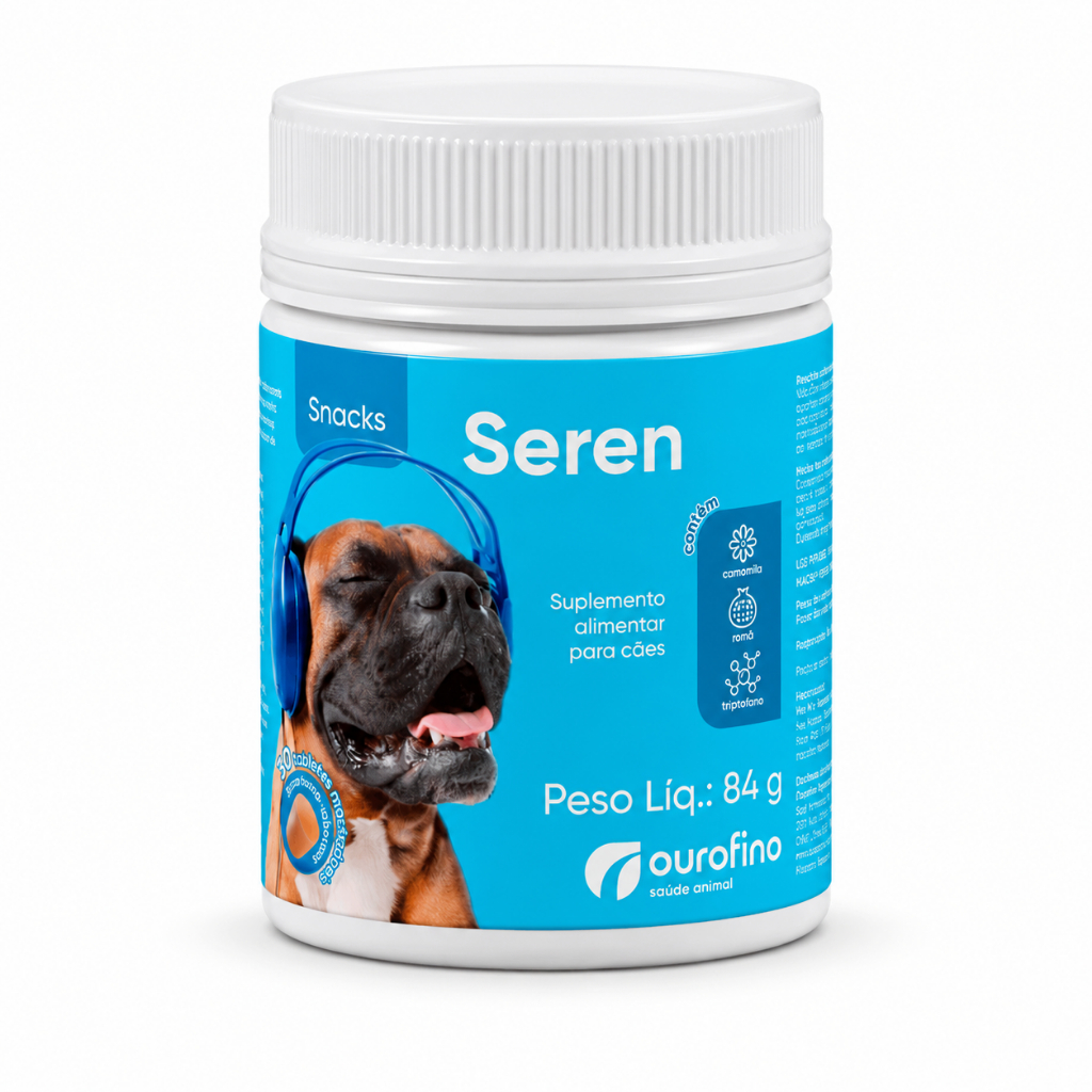 Seren Snacks Ourofino Para Cães 30 Tabletes Mastigáveis