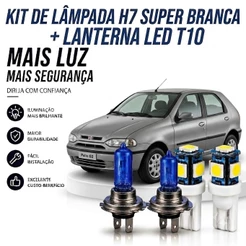 Lâmpada farol ALTO - SUPER BRANCA FIAT PALIO G2 2001 ATÉ 2007