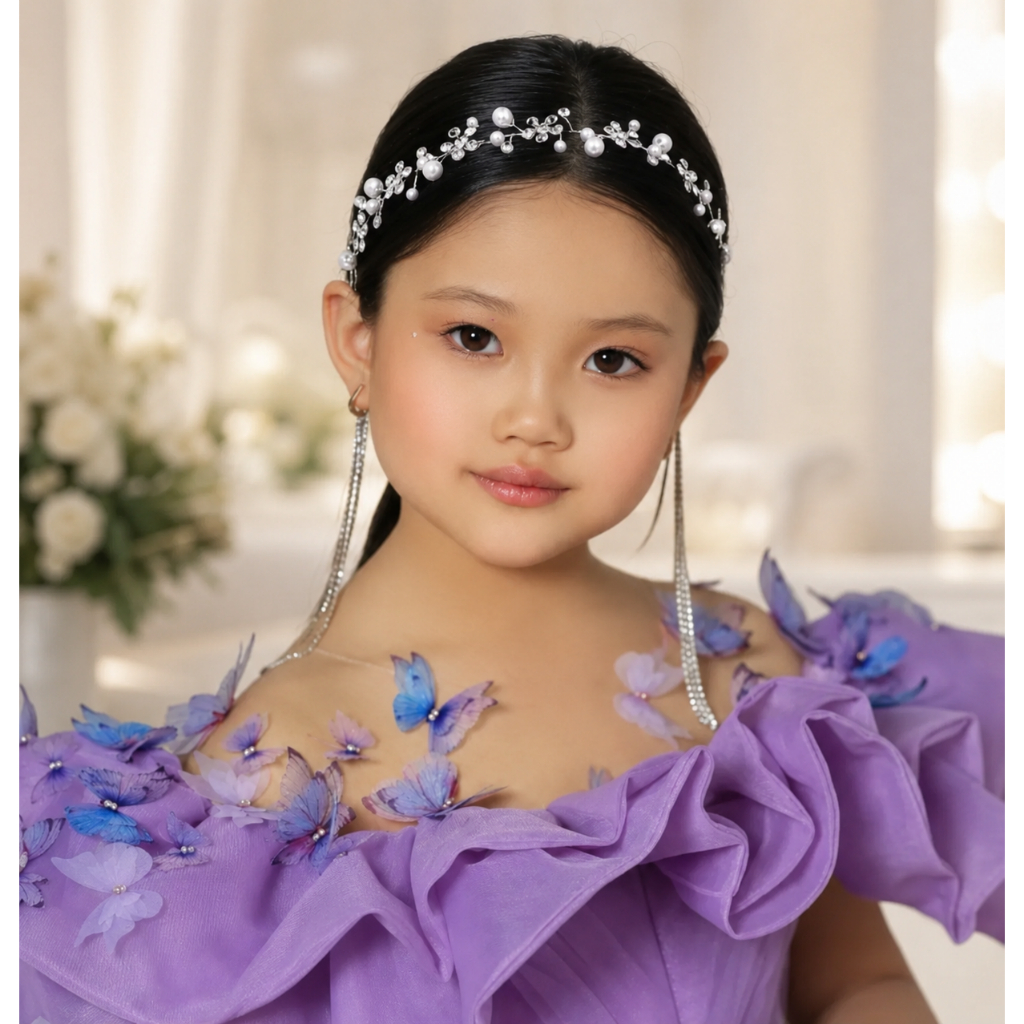 Arranjo Tiara Cabelo Mini Flor Infantil Daminha Adulto