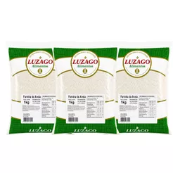 FARINHA DE AVEIA 1kg OU 3kg - Luzago Alimentos