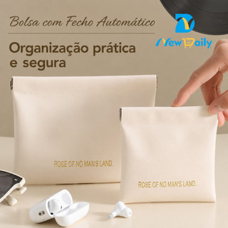 KIT Necessaire Bolsa Bolsinha Porta Objetos Pessoais Feminina Masculina Com Fechado De Im…