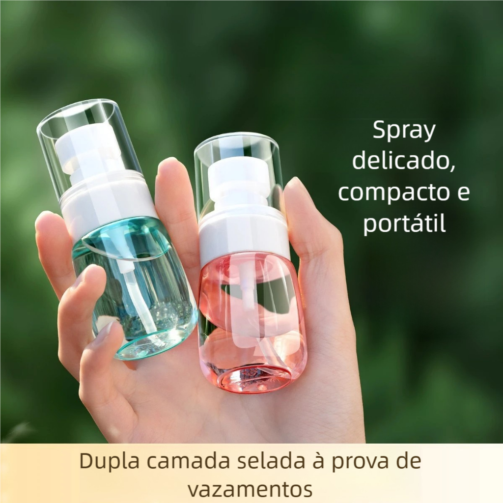 Frasco Spray Recarregável Portátil Loção Sabonete Líquido
