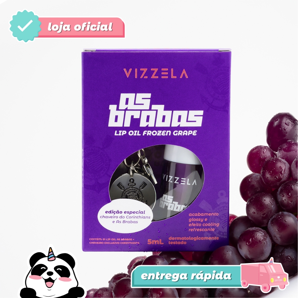 Lip Oil As Brabas Corinthians Original Vegano Vizzela